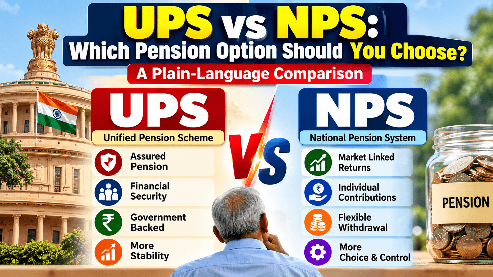 UPS vs NPS: Which Pension Option Should You Choose? A Plain-Language Comparison